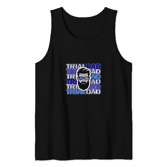 fathers day 2024 trial bike dad racing motor sport daddy Tank Tops