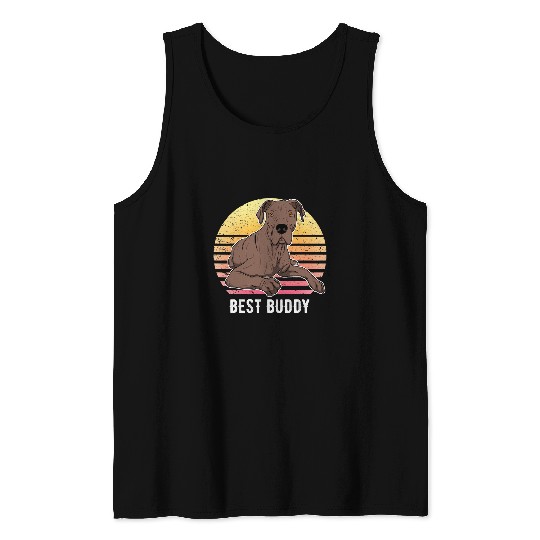 Dog Great Dane German Mastiff Great Dane Sunset 25 Tank Tops