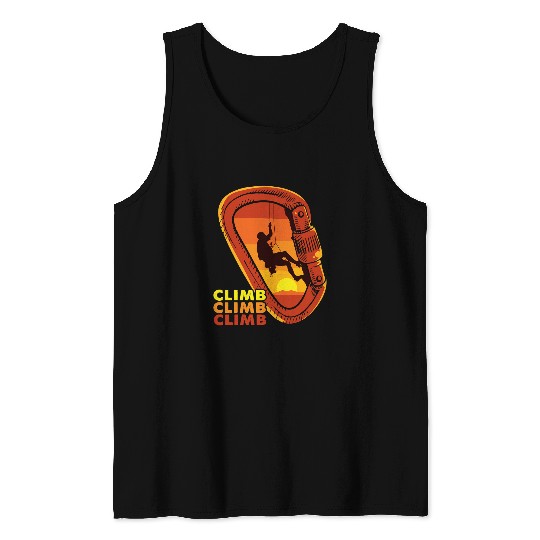 Climbing Climber Rock Climbing Climber Climb Mountain Sports 82 Climb Tank Tops