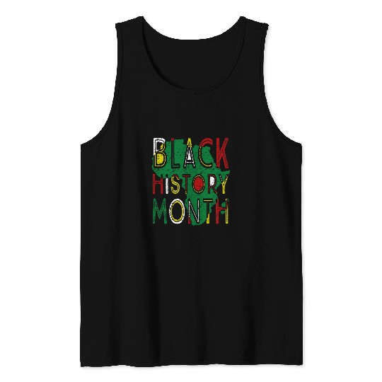 Black History Month African American Country Art Tank Tops