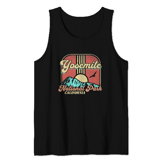 Hiking Hiker Yosemite National Park californias Nature Hiking Outdoors 3 Hike Tank Tops