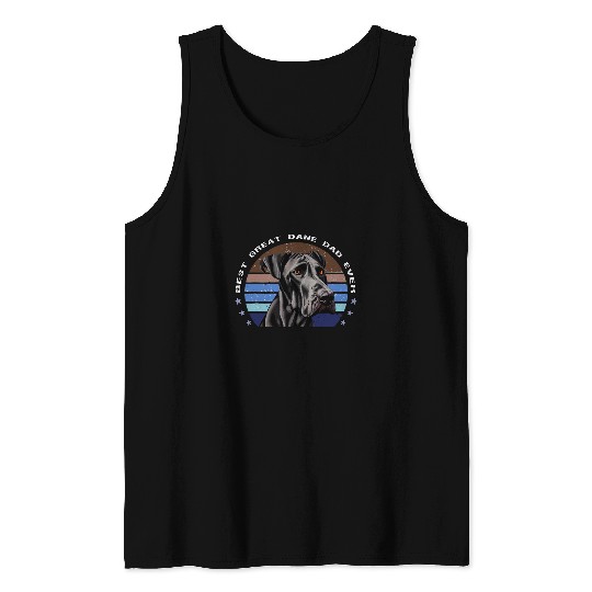 Dog Great Dane bests Great Dane Dad Ever vintages German Mastiff Dog Owner Tank Tops