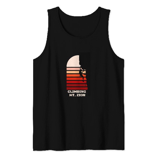 Climbing Climber Mt Zion Climb Tank Tops