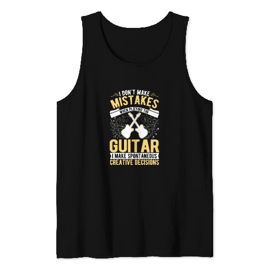 Guitarist Creative Decisions Acoustic Guitarist 68 Guitar Tank Tops