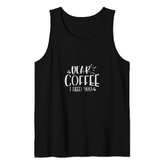 Cute Coffee Lover Cafe Latte Art Gift Coffee Tank Tops