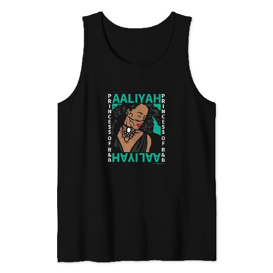 Aaliyah Illustration Square Tank Tops