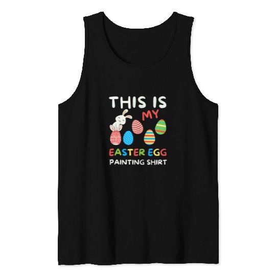 Easter egg coloring kids This Is My Easter Egg Painting Tank Tops