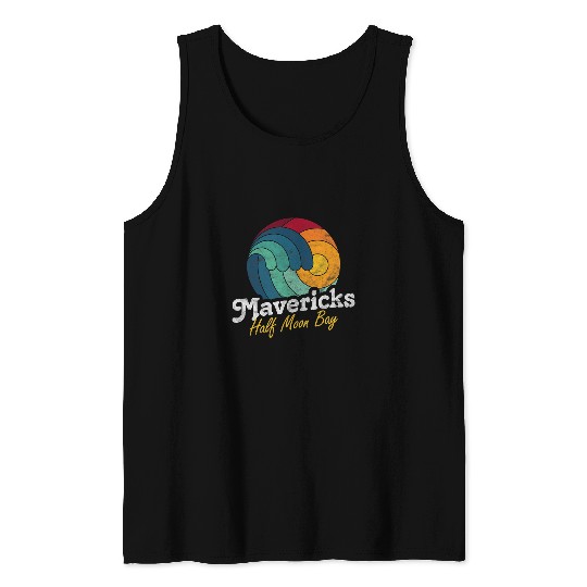 Surf Life californias Mavericks Half Moon Bay Sunset Tank Tops