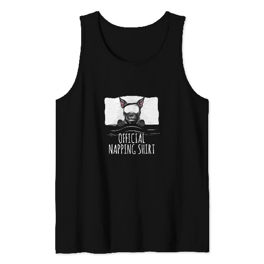 Dog Staffordshire Sleeping Dog Staffordshire Bull Terrier Official Napping Tank Tops