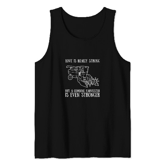 Tractor driving Farming Combine Harvester Driver Agriculture Tractor 1 Tank Tops
