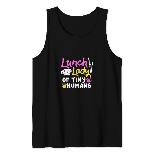 Lunch Lady Costume Cafeteria Worker Appreciation Lunch Lady 1 Tank Tops