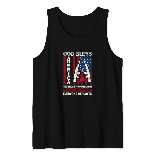 Christian Patriot Patriotic Veteran Patriotism God Bless America Christ Tank Tops