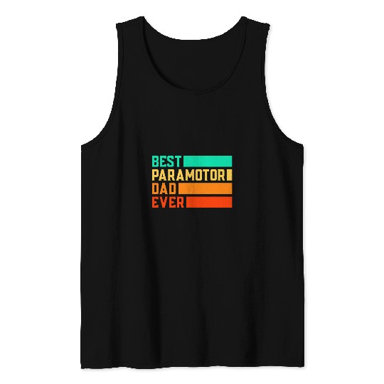 Skydiving Gift Mens bests Paragliding Dad Ever Parachute Paraglider Skydiving Tank Tops