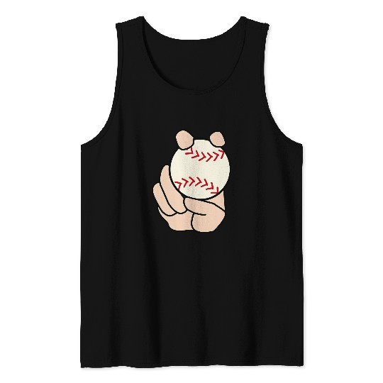 Baseball Pitcher Curveball Tank Tops