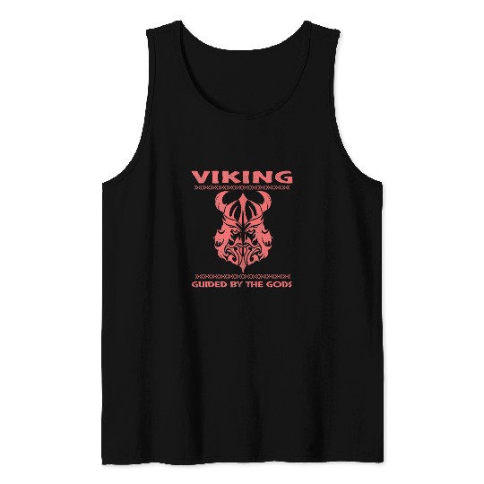Guided By Gods Viking Pagan Gift Norse Mythology Valhalla Tank Tops