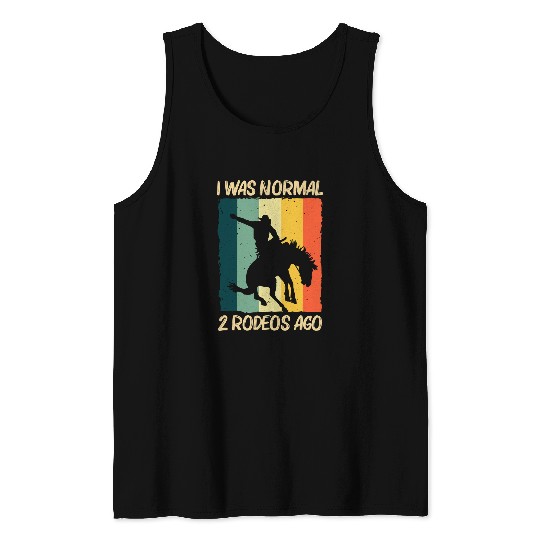 Cool Rodeo For Men Women Barrel Racing Horse Riding Cowboy 2 Tank Tops