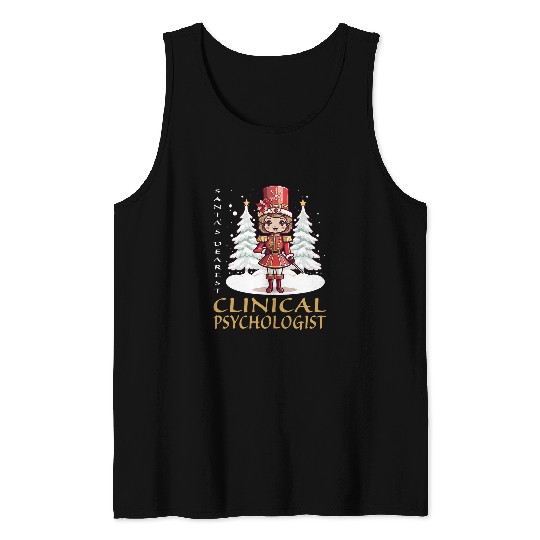 Clinical Psychologist Christmas Classic Female Nutcracker Tank Tops