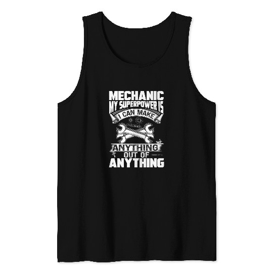 Mechanic Car Guy Mechatronic Auto Tuning Tank Tops