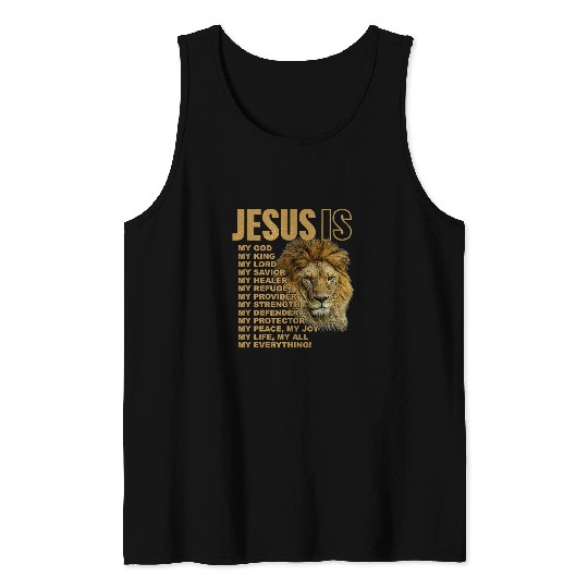 Christian Jesus Christ Christian Jesus Is My All My Everything My God Lord Savior 50 Bible Verse Christ Tank Tops