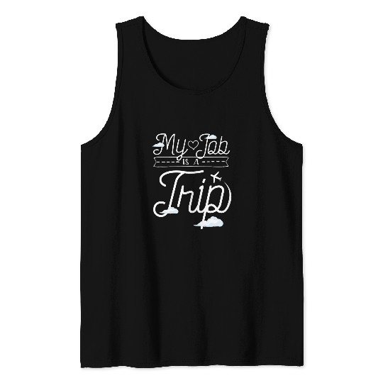 Flight Attendants Airline Stewardess Aviation Cabin Crew Tank Tops