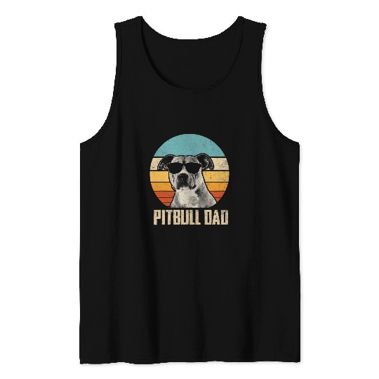 Bully Lover Dog Mens Pitbull Dad vintages Sunglasses Funny Pitbull Dog Owner 507 Pitbull Dog Tank Tops