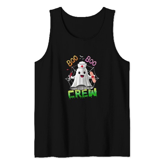 Nursing Boo Boo Crew nurses ghosts Funny Halloween Party Costume Gift 29 Tank Tops