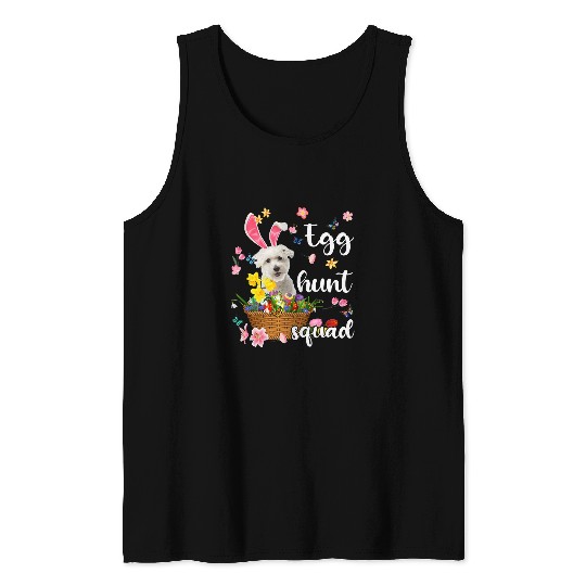 Coton De Tulear Happy Easter Day Easter Colorful Egg Hunt Tank Tops