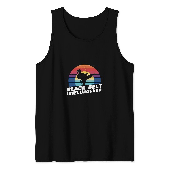 Black Belt Level Unlocked Tank Tops