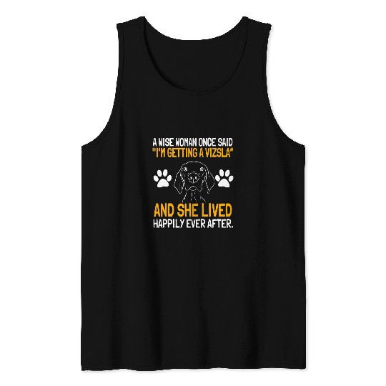Dog Vizsla Woman Hungarian Sport Hunting Dogs Breeders Tank Tops