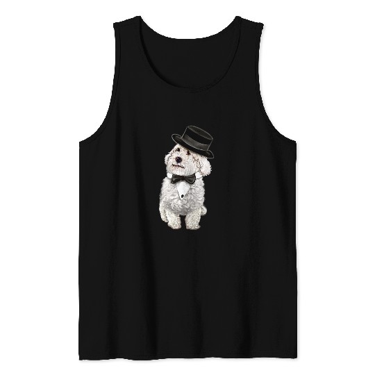 Cavapoo in fancy dress cavalier king charles spaniel dog Tank Tops