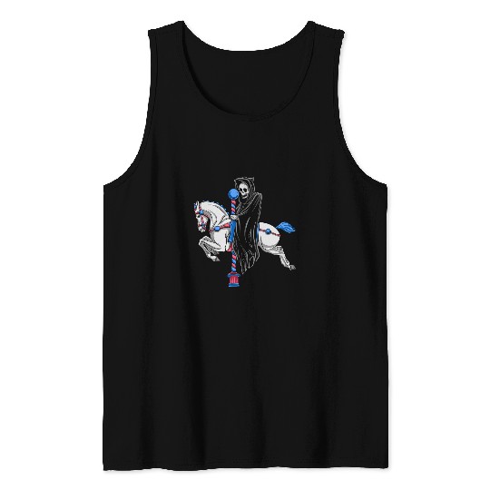 Grim Reaper Carousel Day Off 12 Tank Tops