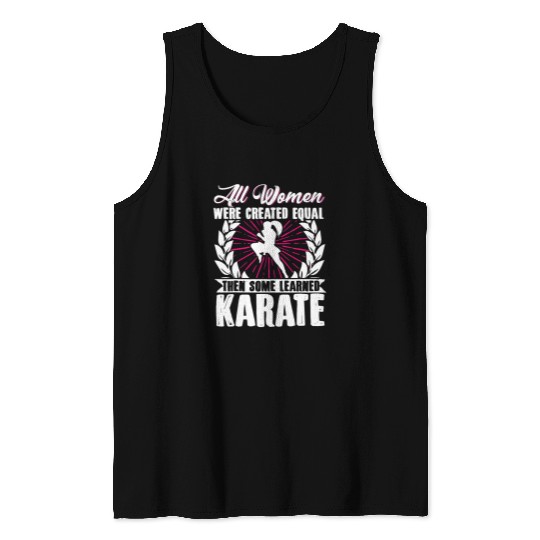 Karate Black Belt Gi Uniform All Women Were Created Tank Tops