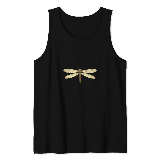 Cute dragonfly wings antique dragonfly illustration 4 Tank Tops