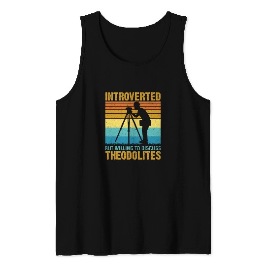 Land Surveying Land Surveyor Funny Gift Tank Tops