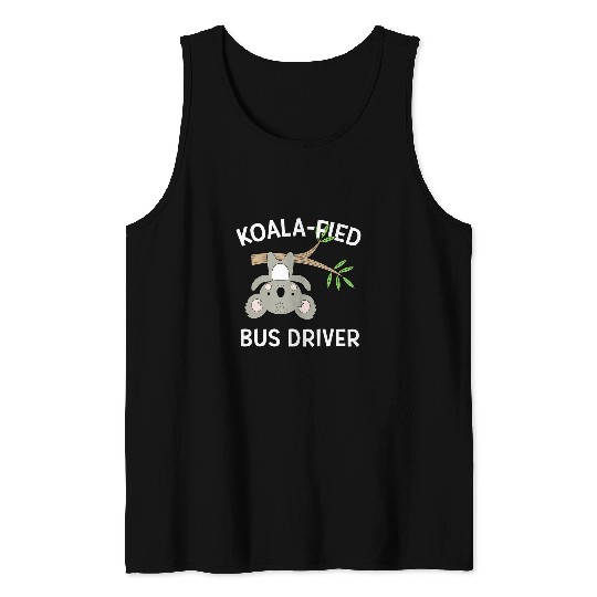 Funny Bear Bus Driver Thank You Gift Cute Koala Appreciation Cute Bears Tank Tops