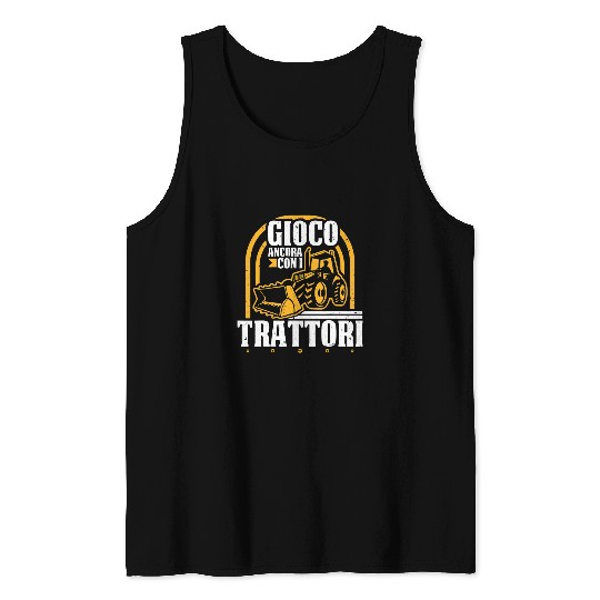Tractor driving Mens Tractor Farmer Agriculture Tractor Driver Tank Tops