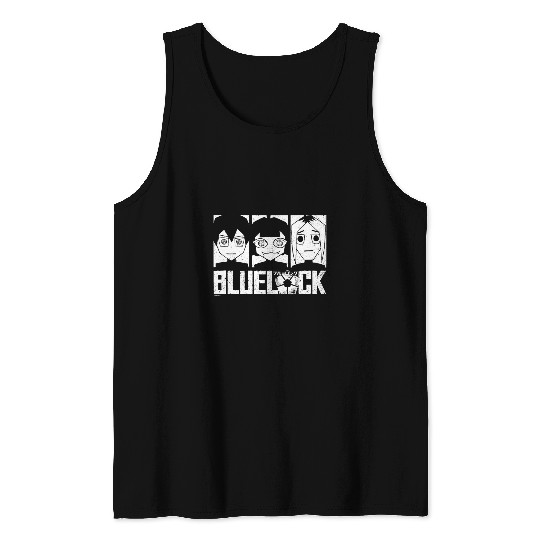 Blue Lock Yoichi Isagi Meguru Bachira Gin Gagamaru Portrait Tank Tops