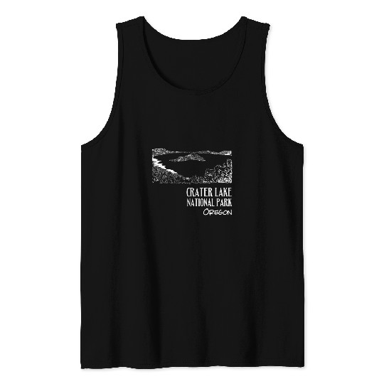 Crater Lake National Park Oregon Cascade Mountains Souvenir Tank Tops