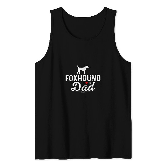 Mens FOXHOUND Dad funny Dog dad bests Pet owner FOXHOUND Daddy Tank Tops