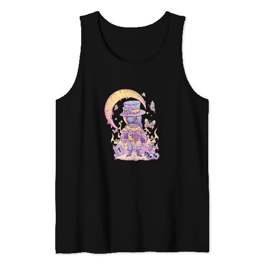 Pastel Goth Cute Creepy Plague Doctor Kawaii Menhera Wiccan 47 Tank Tops