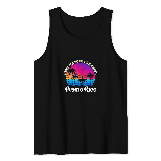 Surf Life Puerto Rican Surfing vintages Puerto Rico Tank Tops