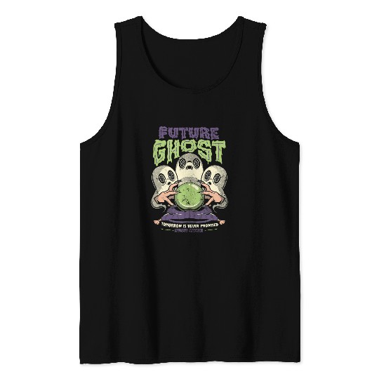 Future ghosts Crystal Ball Retro72 Tank Tops