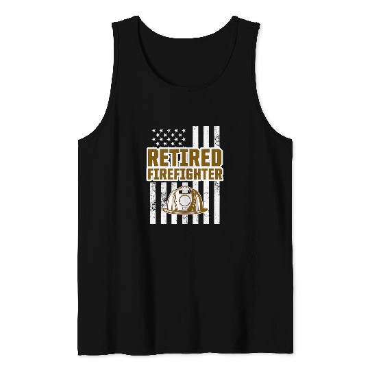 Fireman Firefighter Retired Firefighter Fireman Retirement 21 Firemen Tank Tops