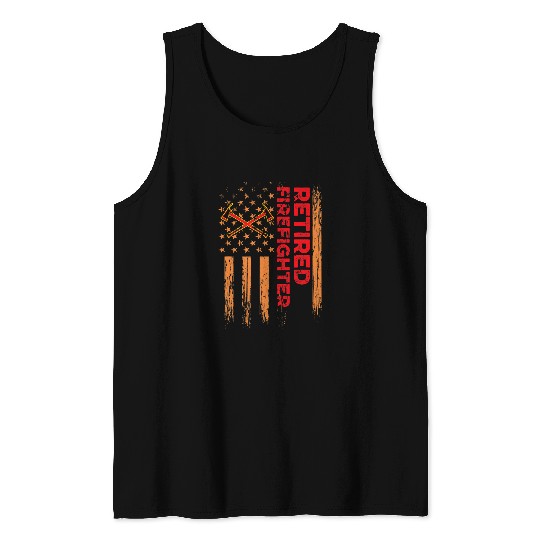 Fireman Firefighter Retired Firefighter Fireman Retirement 175 Firemen Tank Tops