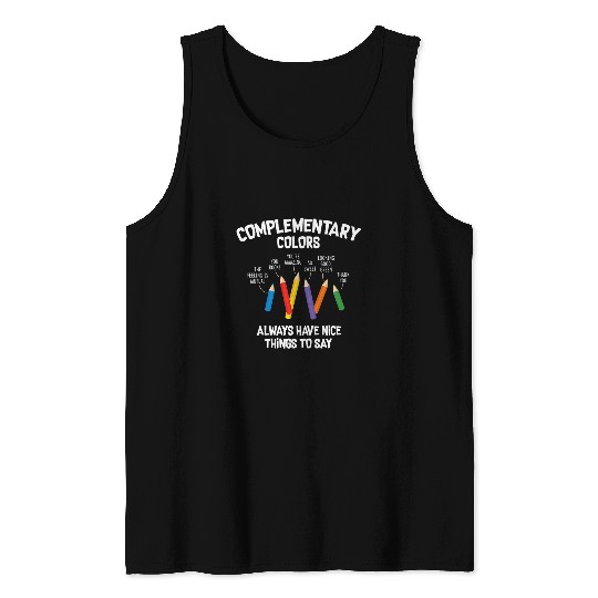 Complementary Colors Funny Art Teacher Tank Tops