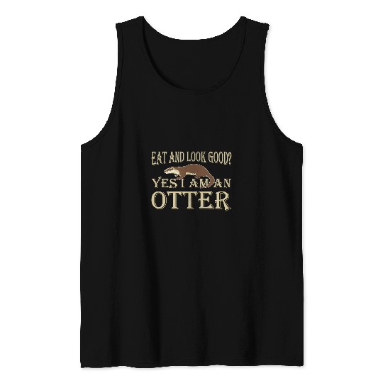 Otters Sea Otter Animal River Otter Outdoors Nature Tank Tops