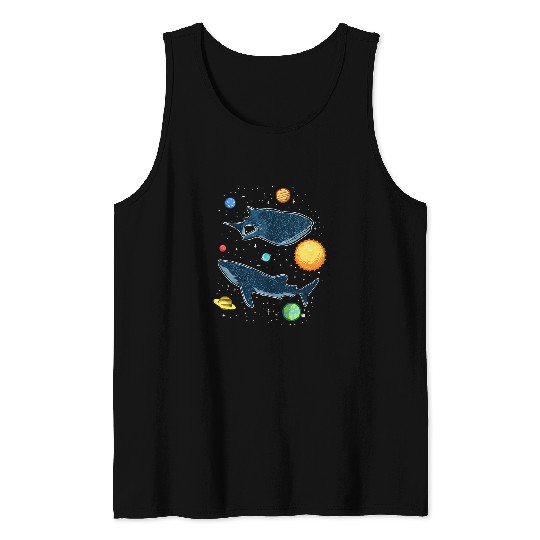 In The Galaxy Funny Whale Shark Lover Tank Tops