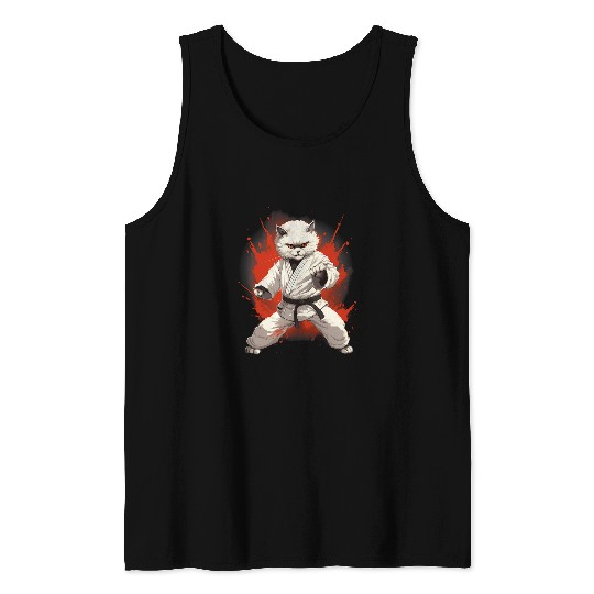 MMA Persian Cat Karate 1 Tank Tops