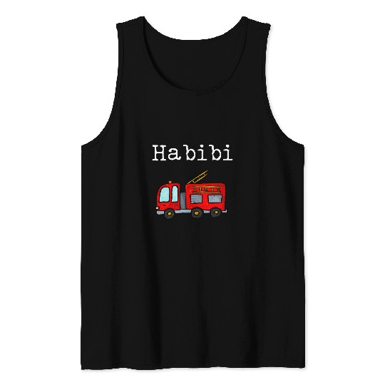 Habibi Fires Engine Arabic Tank Tops
