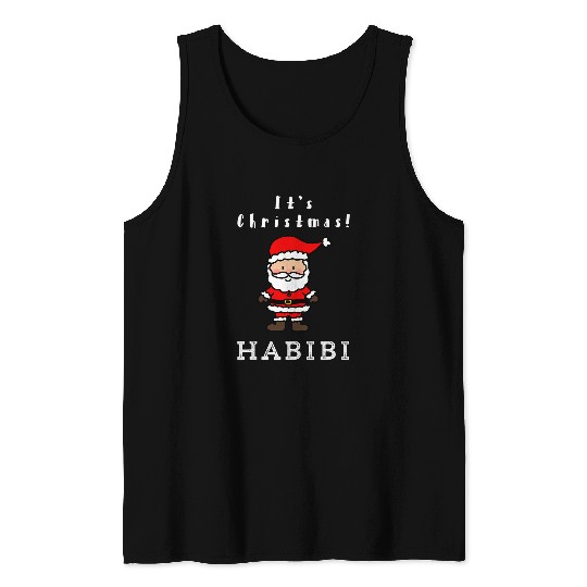 Its Christmas Habibi Arabic Tank Tops
